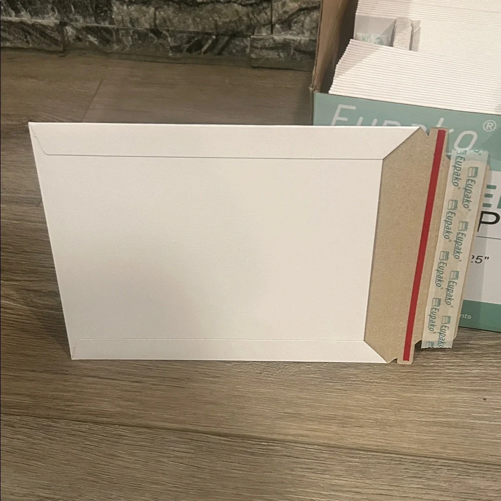 Eupako White Rigid Document‎ Envelopes 6.25 x 8.25 - Box of 100